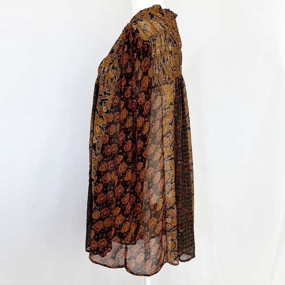 Free People Merrie Mix Print Tunic S+ Sandals - Picture 4 of 14